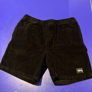 STUSSY corduroy shorts black new never worn men’s size 30